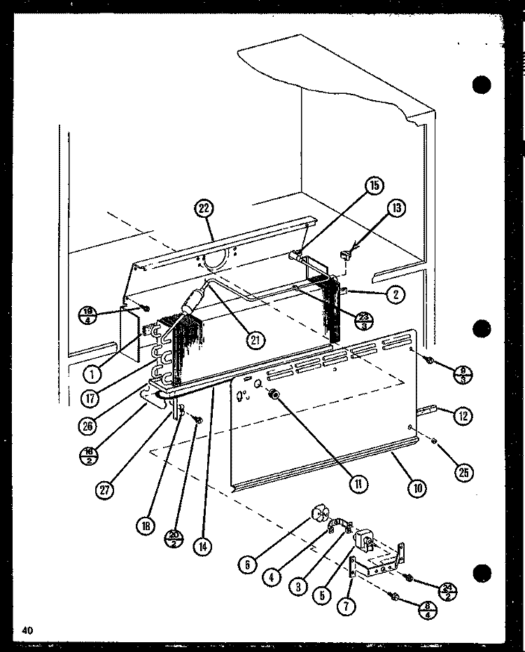 Page 18 Diagram and Parts List for TM20N P1106105W Amana Refrigerator