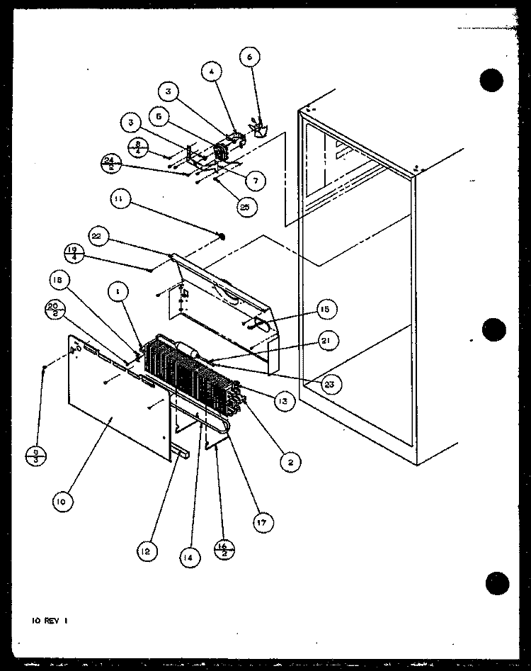 Page 4 Diagram and Parts List for TM16QB1G P1111204W G Amana Refrigerator