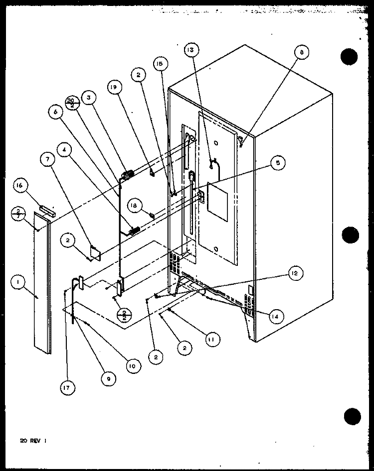 Page 9 Diagram and Parts List for TM16QB1G P1111204W G Amana Refrigerator