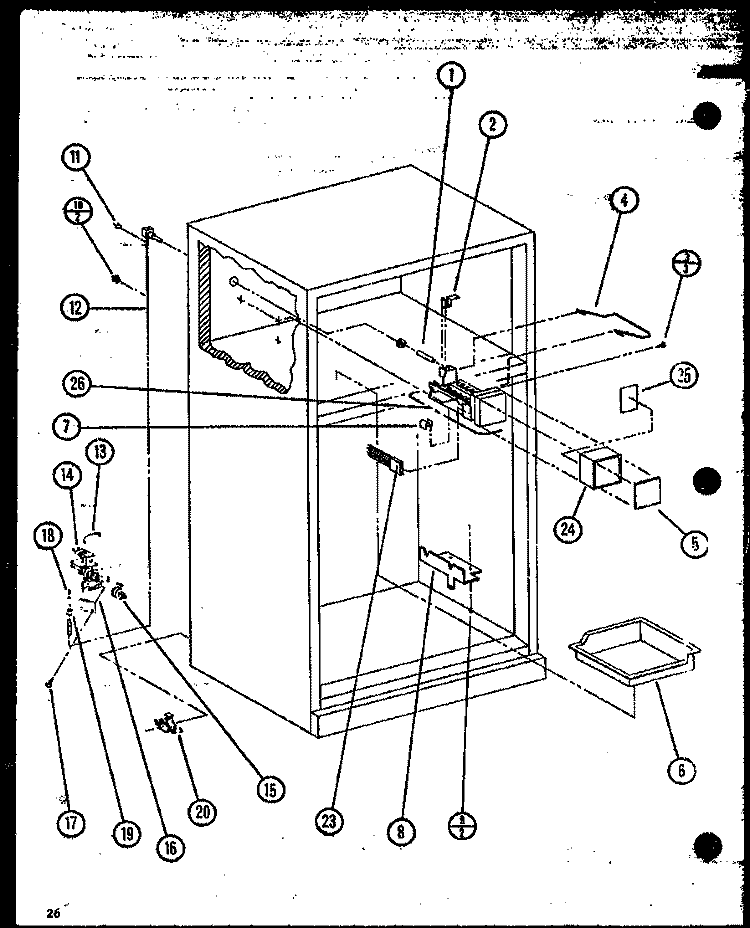 Page 11 Diagram and Parts List for TXI20M P7858518W Amana Refrigerator