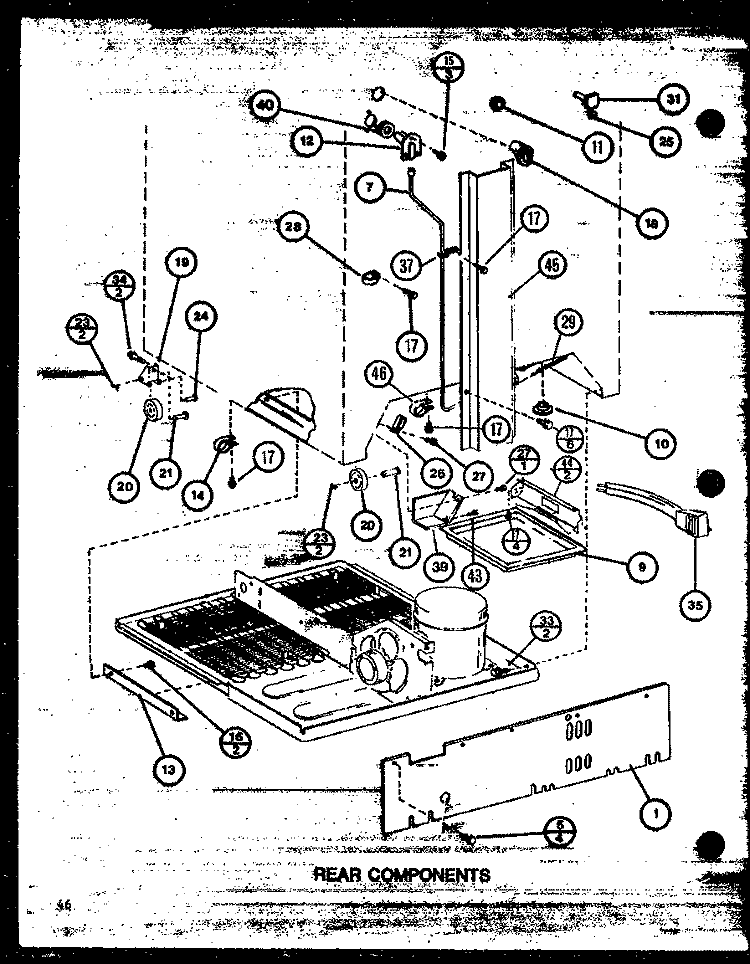 Page 21 Diagram and Parts List for TL22M P7858515W Amana Refrigerator