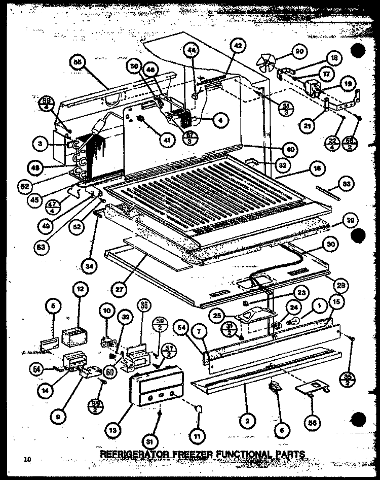 REF FZ FUNCTIONAL PARTS Diagram and Parts List for TM18J2 P7859215W Amana Refrigerator