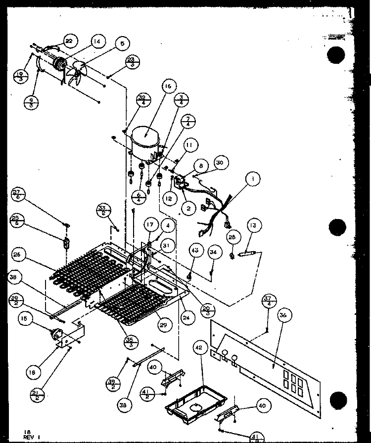 Page 8 Diagram and Parts List for TR18QBW P111304WW Amana Refrigerator