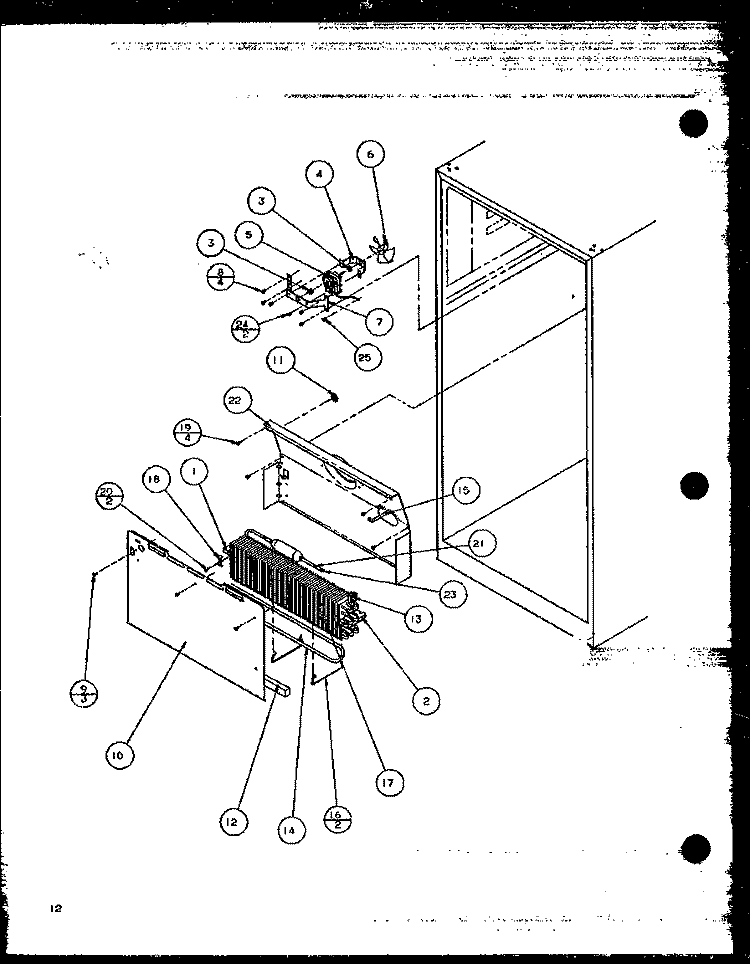Page 5 Diagram and Parts List for TX20QBL P1111703W L Amana Refrigerator