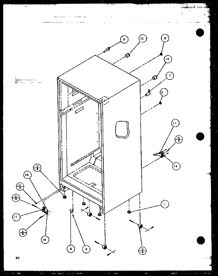Page 9 Diagram and Parts List for TX20QBL P1111703W L Amana Refrigerator