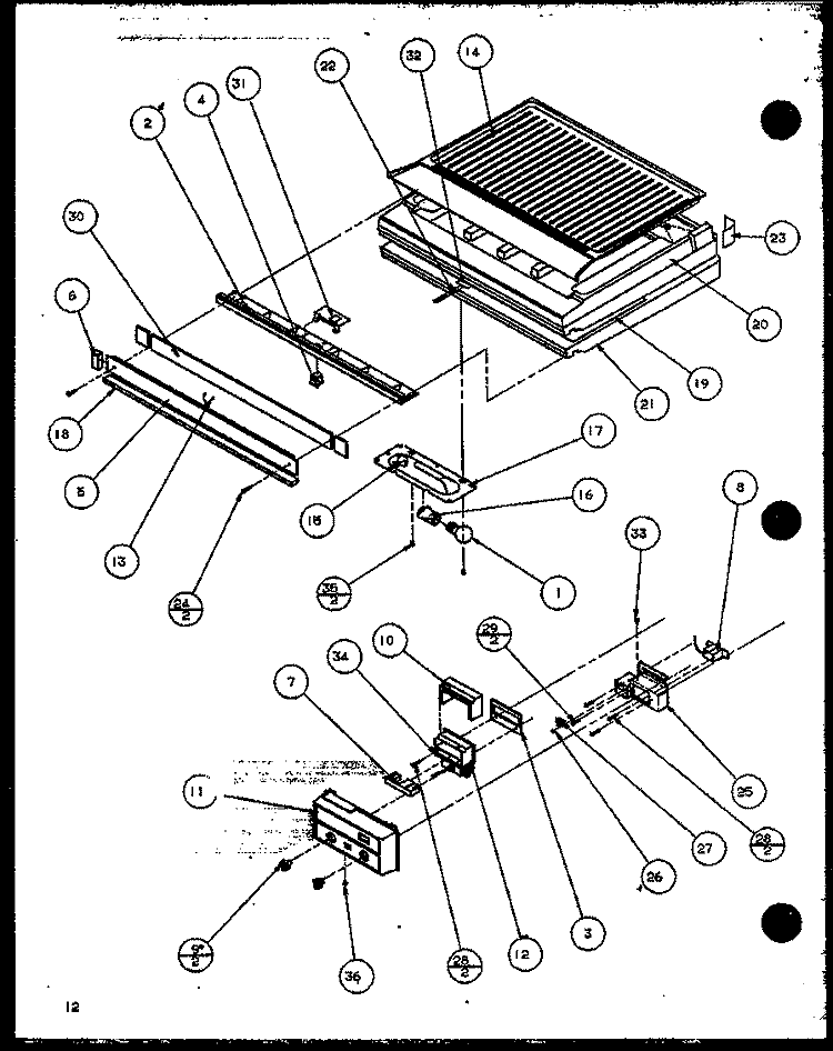 Page 5 Diagram and Parts List for TRG18QB3G P1111315W G Amana Refrigerator