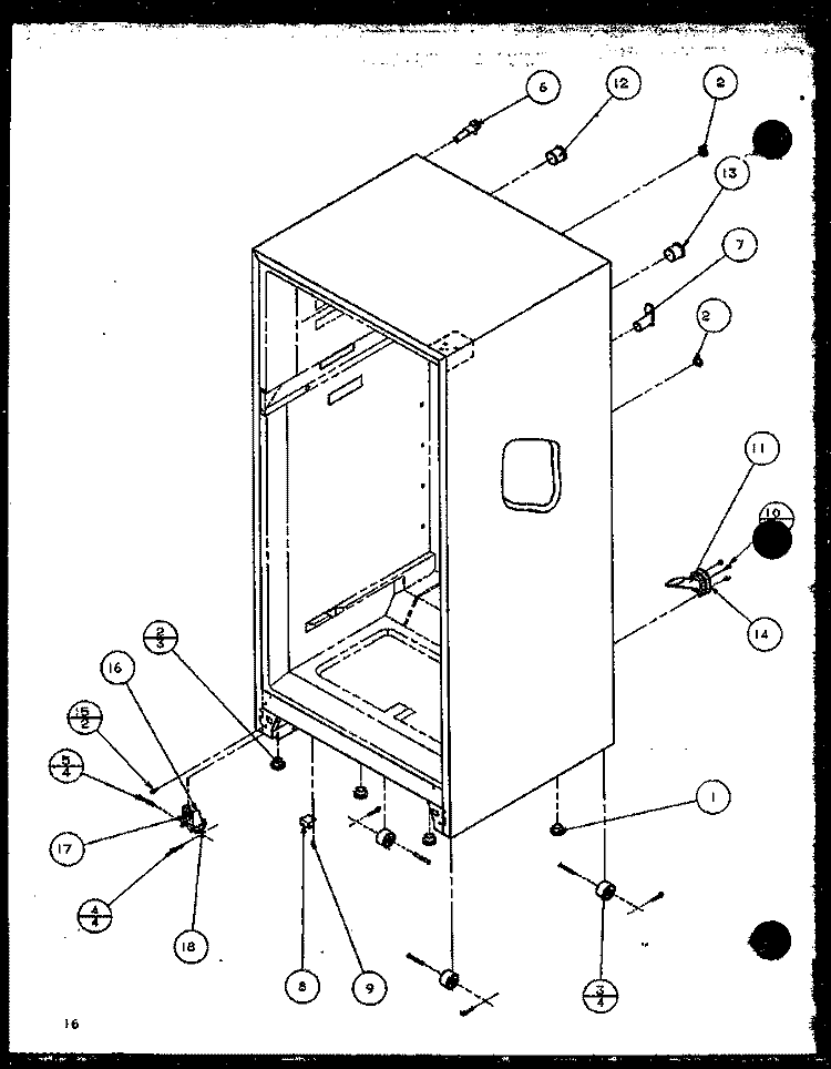 Page 7 Diagram and Parts List for TRG18QB3G P1111315W G Amana Refrigerator