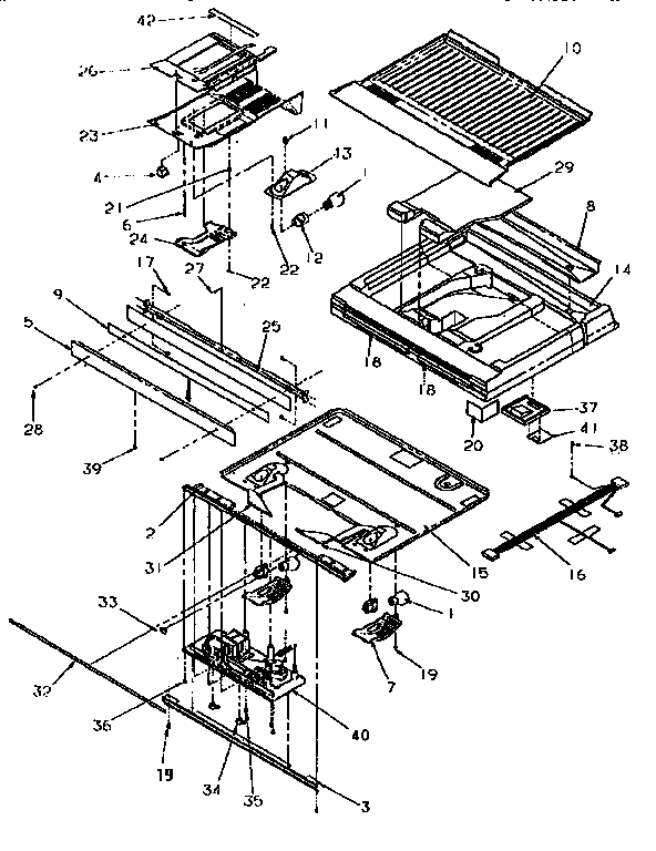 Divider Block Diagram and Parts List for TR21S4W-P1196102WW  Amana Refrigerator