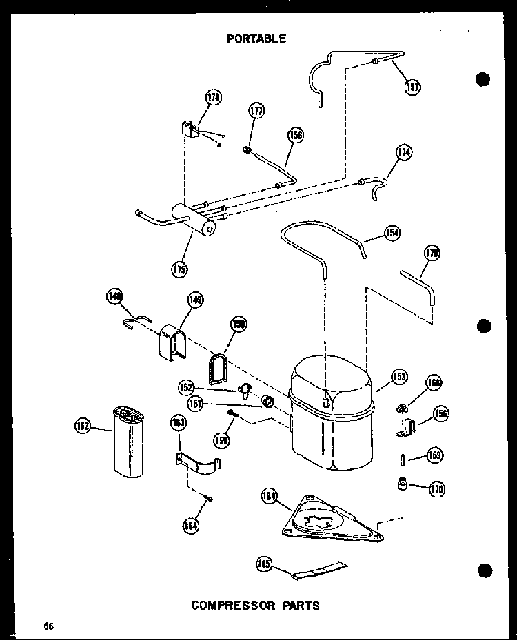 Compressor Parts Diagram and Parts List for 10-2NM P54974-2R Amana Air Conditioner