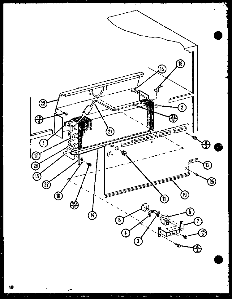 Page 4 Diagram and Parts List for TR18N P1106108W Amana Refrigerator