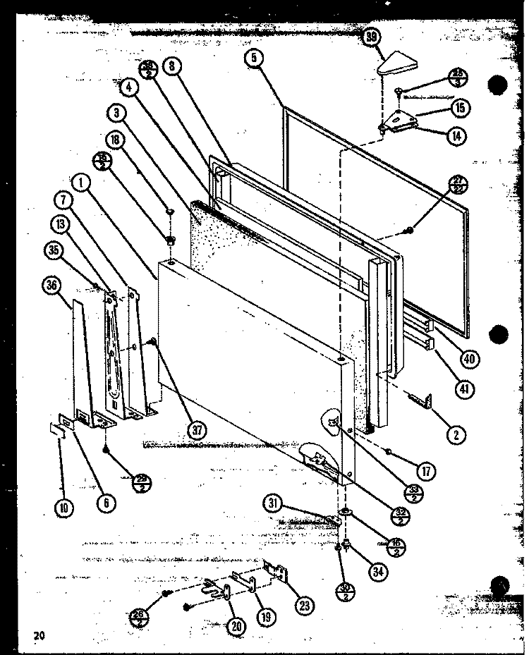 Page 8 Diagram and Parts List for TC20NB P1106227W Amana Refrigerator