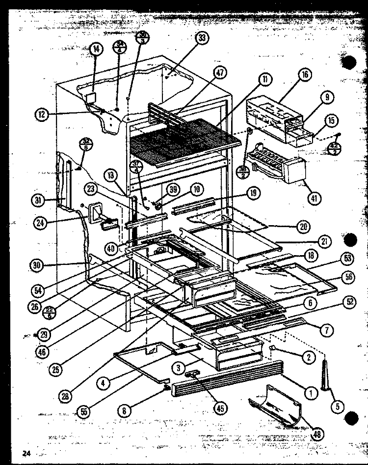 Page 10 Diagram and Parts List for TC20NB P1106227W Amana Refrigerator
