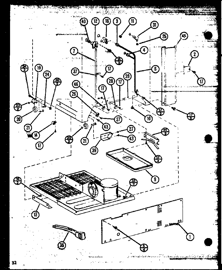 Page 14 Diagram and Parts List for TC20NB P1106227W Amana Refrigerator