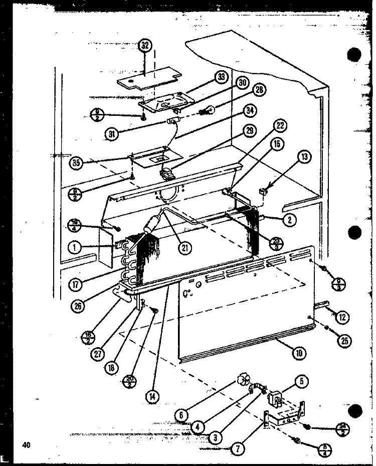 Page 18 Diagram and Parts List for TC22N P1106205W Amana Refrigerator