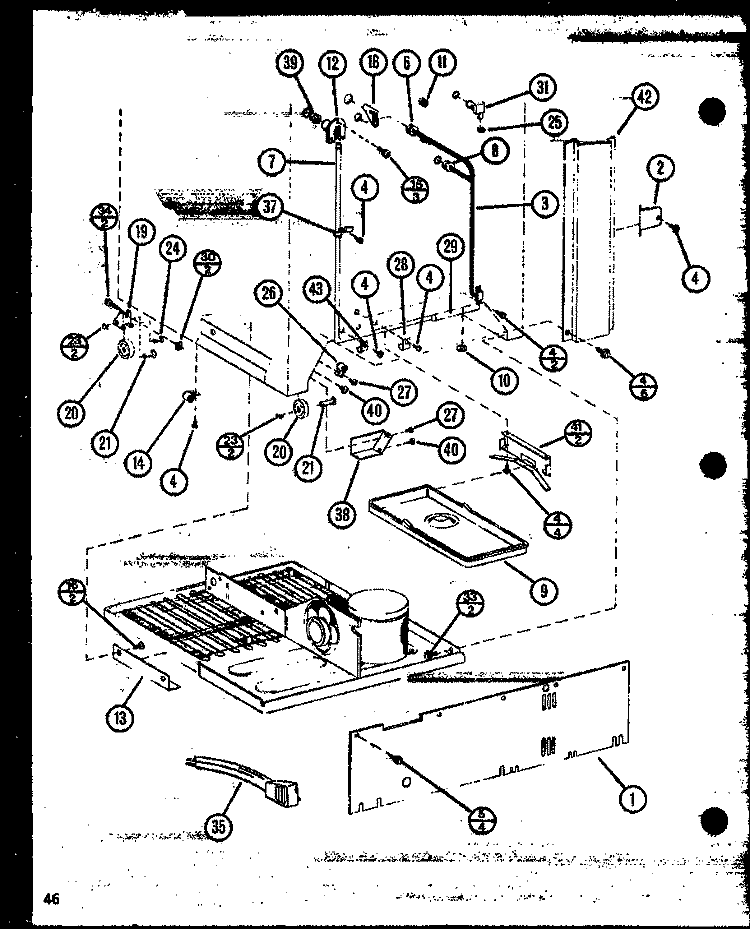 Page 21 Diagram and Parts List for TC22N P1106205W Amana Refrigerator