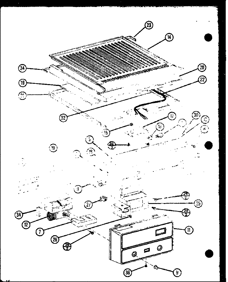 Page 6 Diagram and Parts List for TX18NB P1106229W Amana Refrigerator