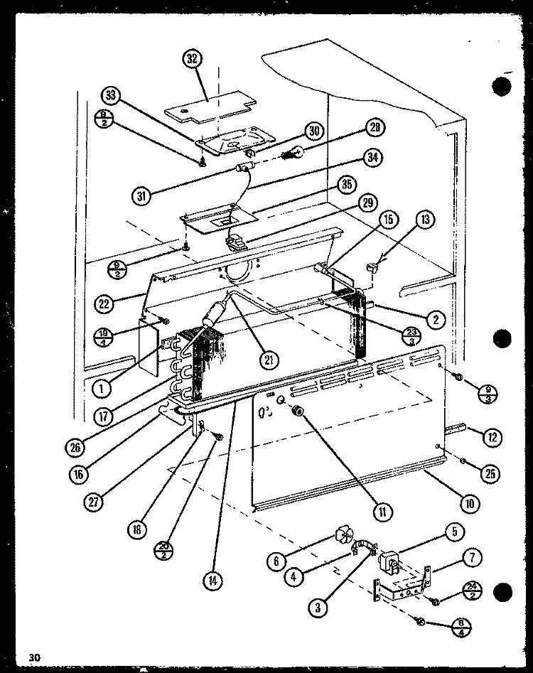 Page 13 Diagram and Parts List for TX20NB P1106232W Amana Refrigerator