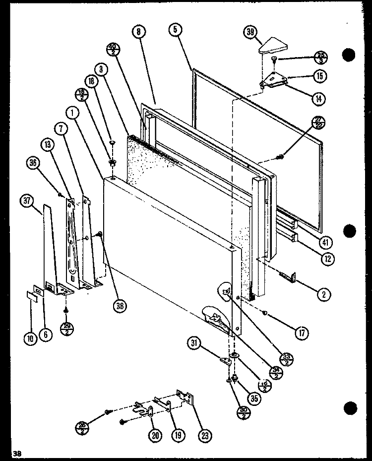 Page 17 Diagram and Parts List for TX22N P1106210W Amana Refrigerator