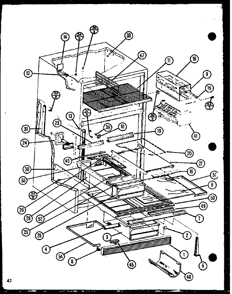 Page 19 Diagram and Parts List for TX22N P1106210W Amana Refrigerator