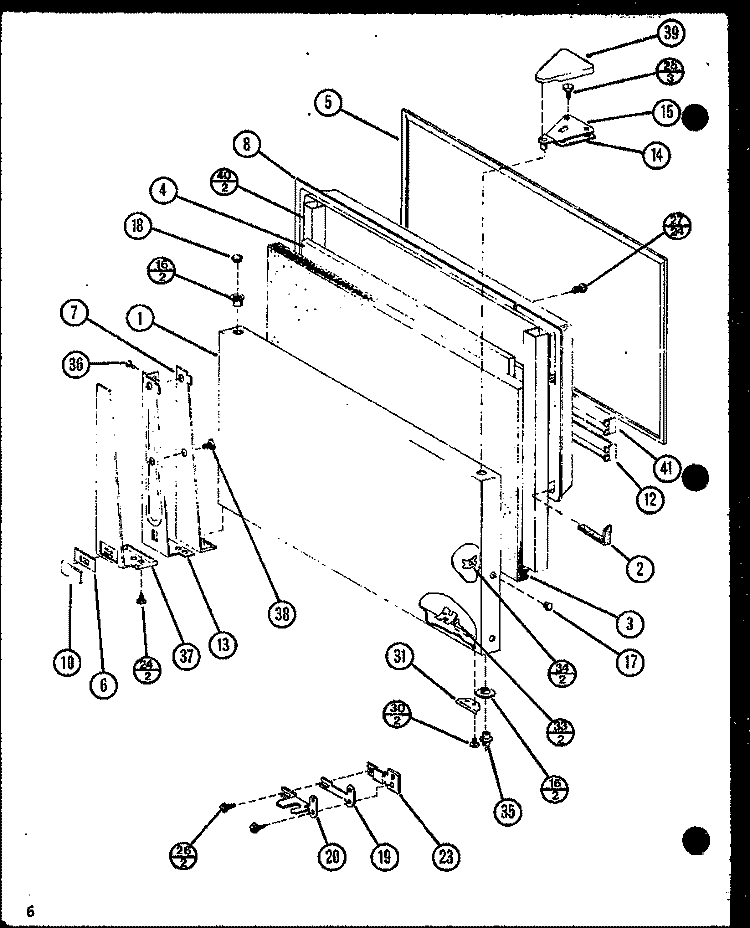 Page 1 Diagram and Parts List for TXI18N P1106221W Amana Refrigerator