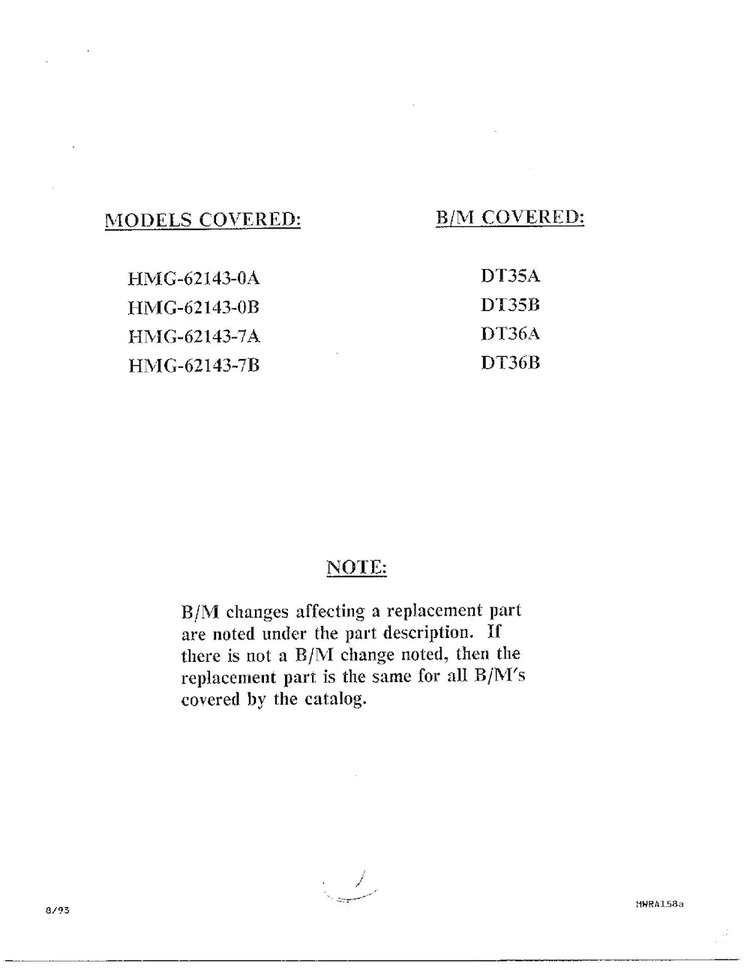 Front Page Diagram and Parts List for 62143-0A  Admiral Refrigerator