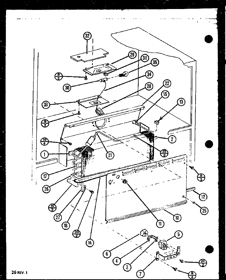 Page 11 Diagram and Parts List for 86871 P1113702W Amana Refrigerator