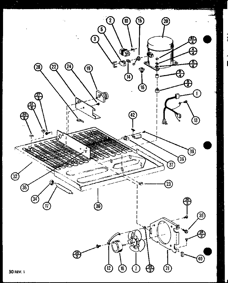 Page 13 Diagram and Parts List for 86871 P1113702W Amana Refrigerator