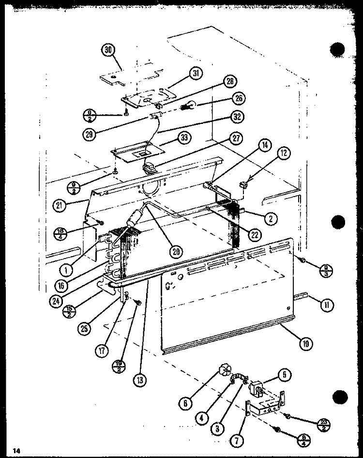 Page 6 Diagram and Parts List for 85088 P1109007W Amana Refrigerator