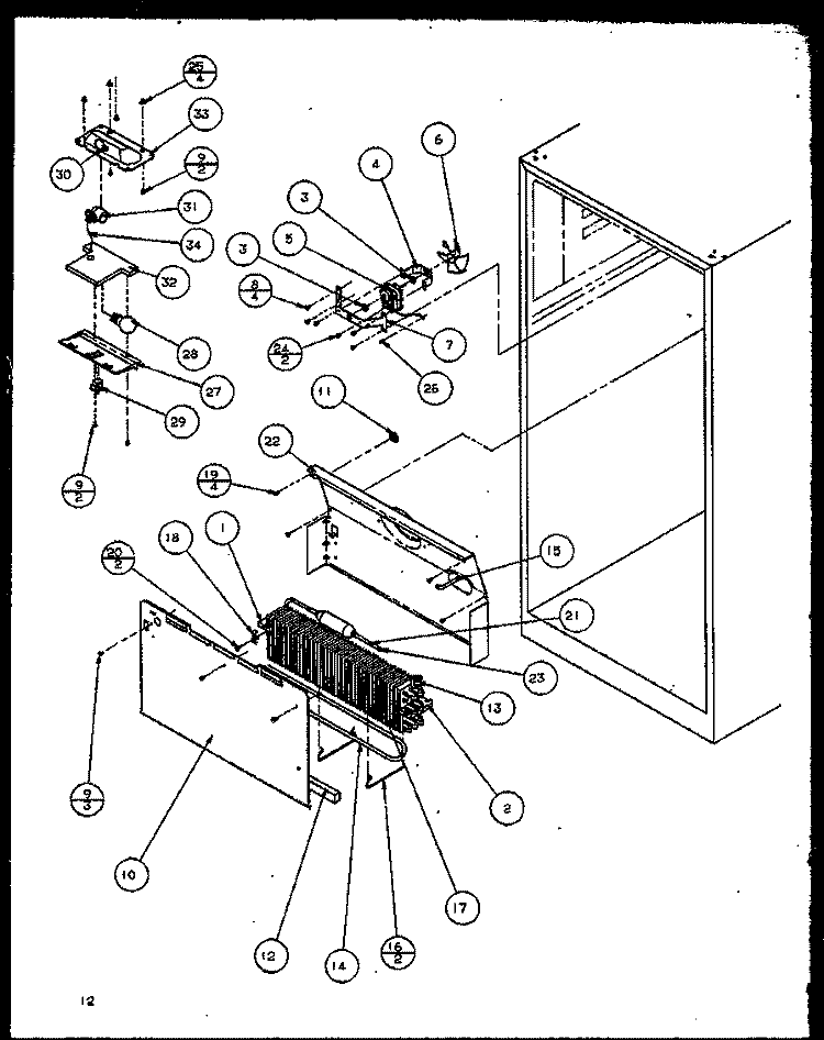 Page 5 Diagram and Parts List for TC18QW P1111408W W Amana Refrigerator