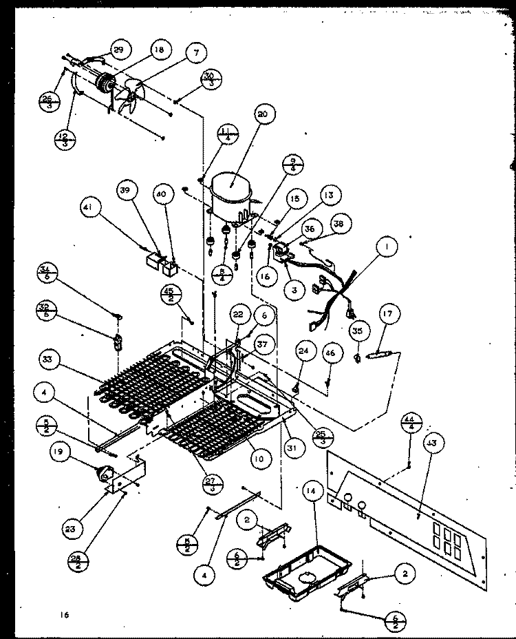 Page 7 Diagram and Parts List for TC18QG P1111407W G Amana Refrigerator
