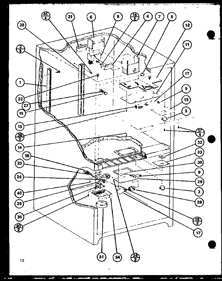 Page 4 Diagram and Parts List for BL20J P7680818W Amana Refrigerator