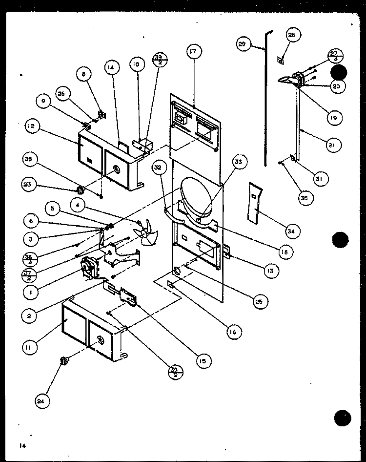 Page 5 Diagram and Parts List for TM14QBW P1111101W W Amana Refrigerator