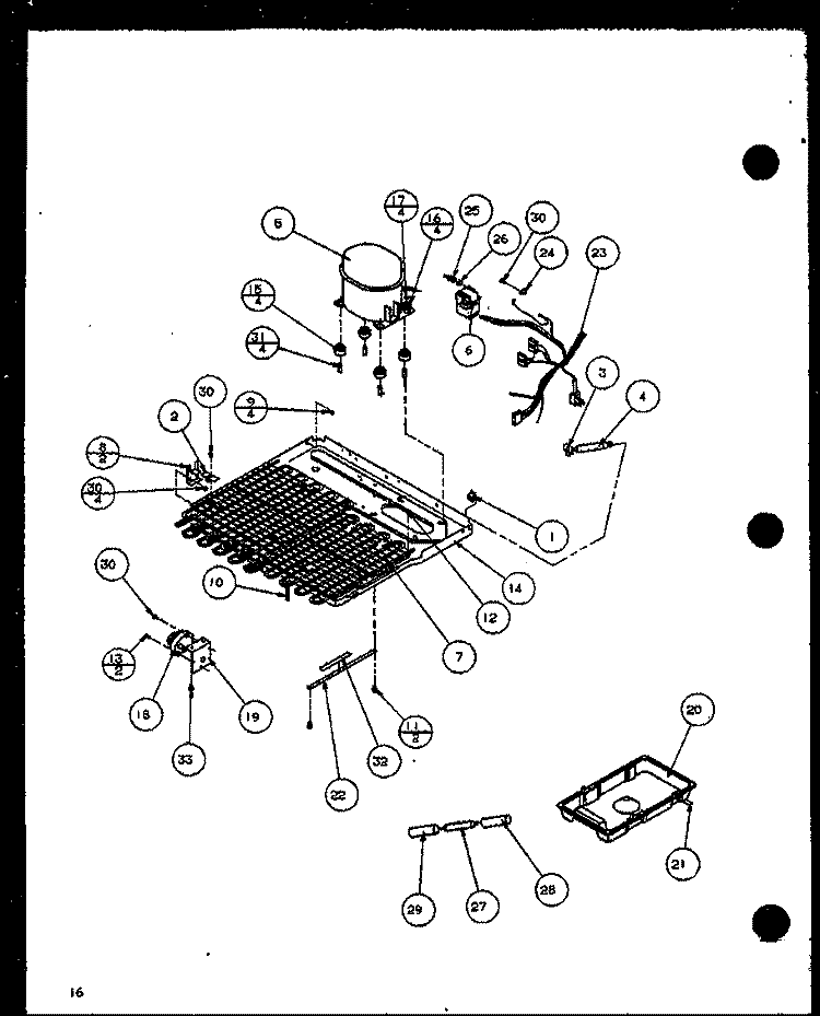 Page 6 Diagram and Parts List for TM14QBW P1111101W W Amana Refrigerator