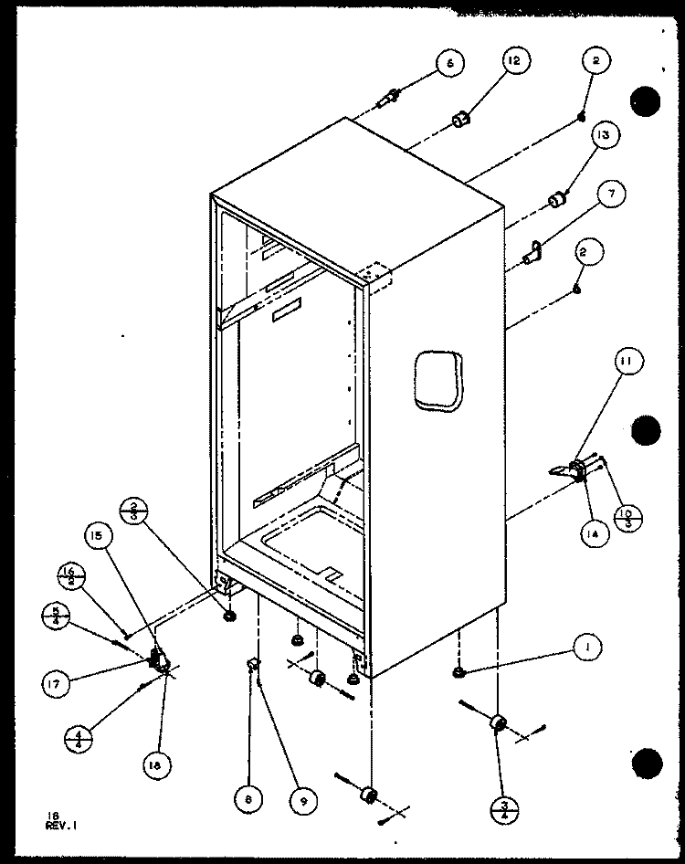 Page 8 Diagram and Parts List for 85861 P1117302W W Amana Refrigerator