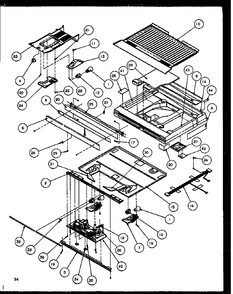 DIVIDER BLOCK Diagram and Parts List for TG18RBW P1158303W W Amana Refrigerator