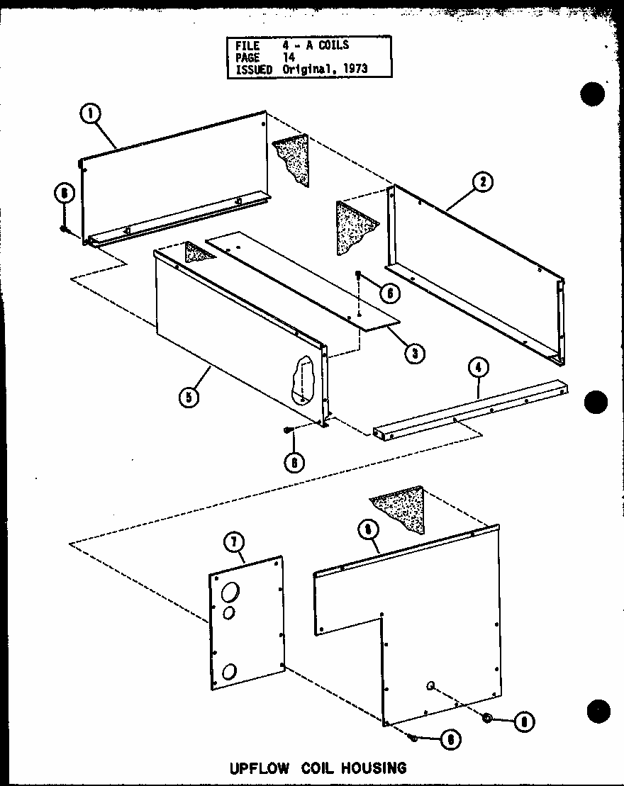 Uplow Coil Housing (d54921-16/p54921-16c) (d54921-20/p54921-20c) (d54921-21/p54921-21c) (d54921-24/p54921-24c) (d54921-28/p54921-28c) Diagram and Parts List for D54927-21 P54927-21C Amana Air Conditioner