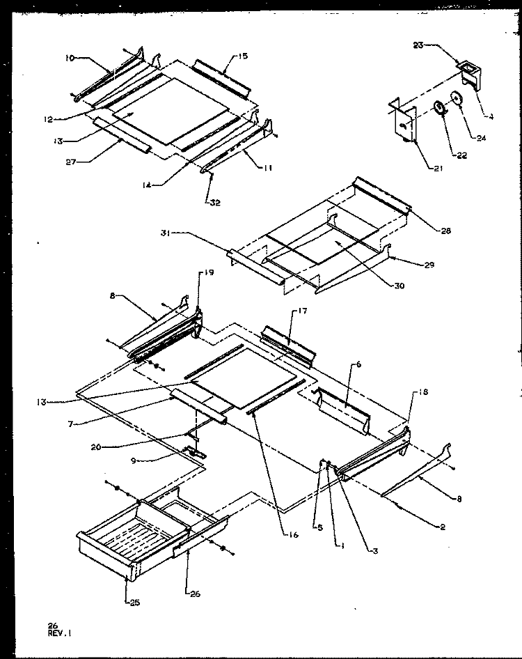 Page 11 Diagram and Parts List for TS18RBL P1158407W L Amana Refrigerator