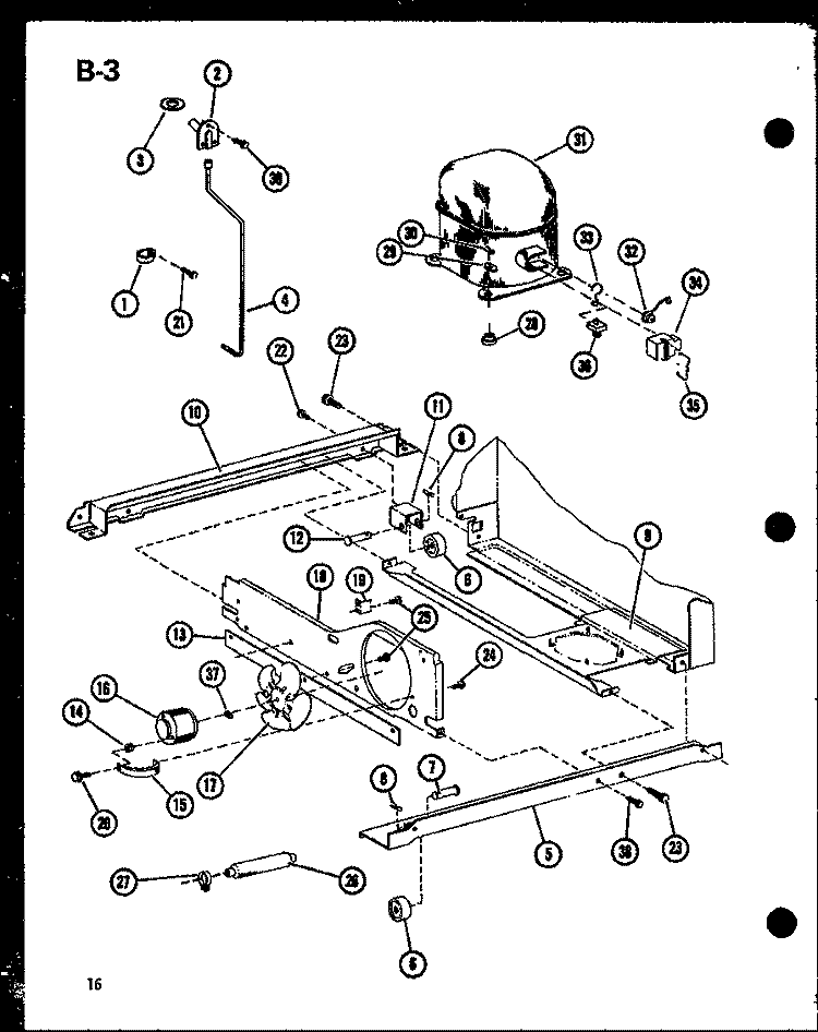 Page 6 Diagram and Parts List for TC18FA P7528819W A Amana Refrigerator