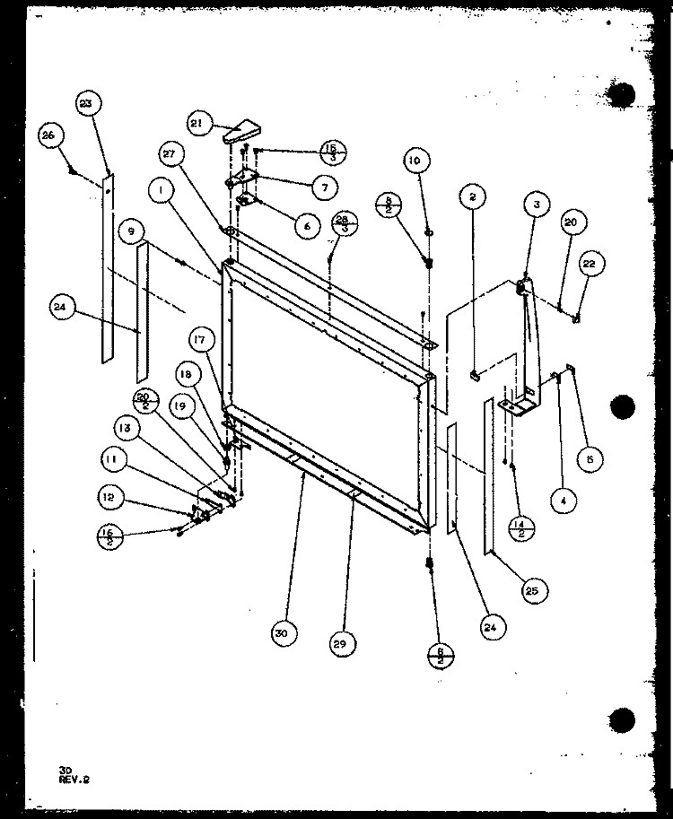 FZ DOOR AND TRIM PARTS Diagram and Parts List for TZ20QL P1156201W L Amana Refrigerator