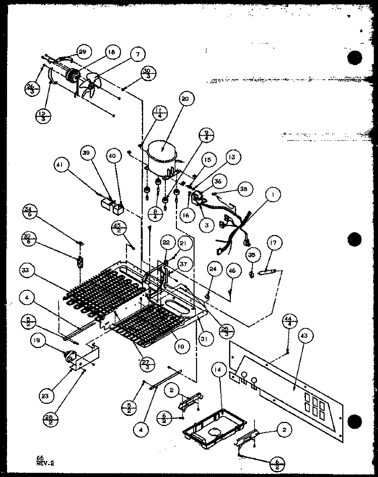 PANASONIC COMPRESSOR Diagram and Parts List for TZ22QL P1114906W L Amana Refrigerator