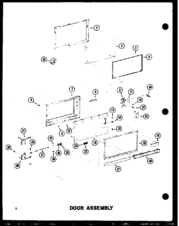 Section 9 Diagram and Parts List for RC-20 P72100-5M Amana Microwave