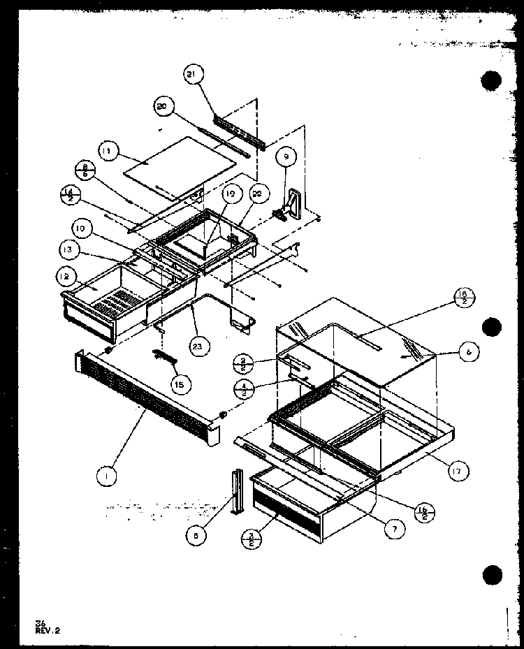 Section 5 Diagram and Parts List for TZ20QL-P1156201WL  Amana Refrigerator