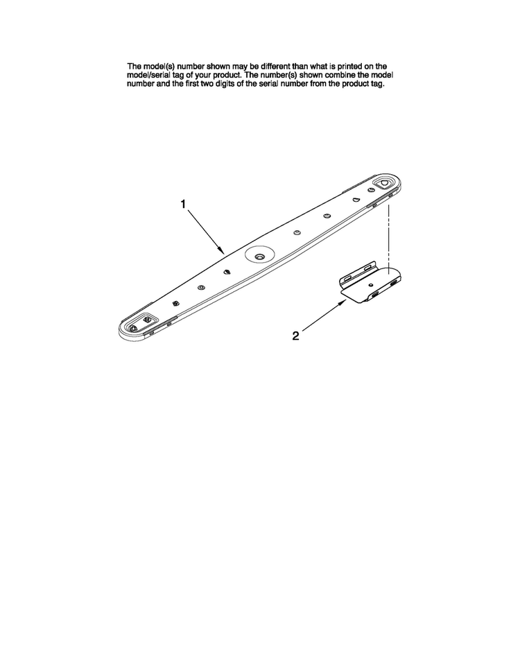 Lower Washarm Parts Diagram and Parts List for MDB7851AWB1  Maytag Dishwasher
