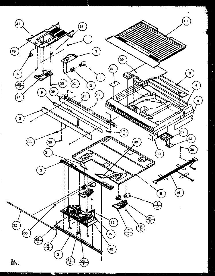 DIVIDER BLOCK Diagram and Parts List for TG18RBL P1158302W L Amana Refrigerator
