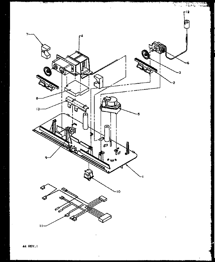 CONTROL ASSY Diagram and Parts List for TSI18R2L P1182102W L Amana Refrigerator