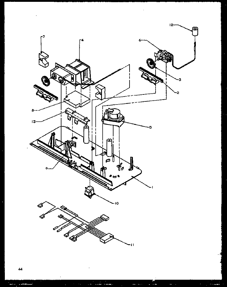 CONTROL PANEL Diagram and Parts List for TG18R2L P1158305W L Amana Refrigerator
