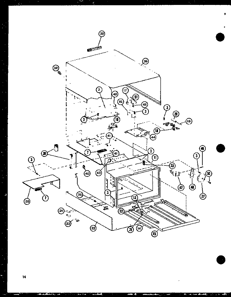 Page 5 Diagram and Parts List for RV-8 P7526004M Amana Microwave