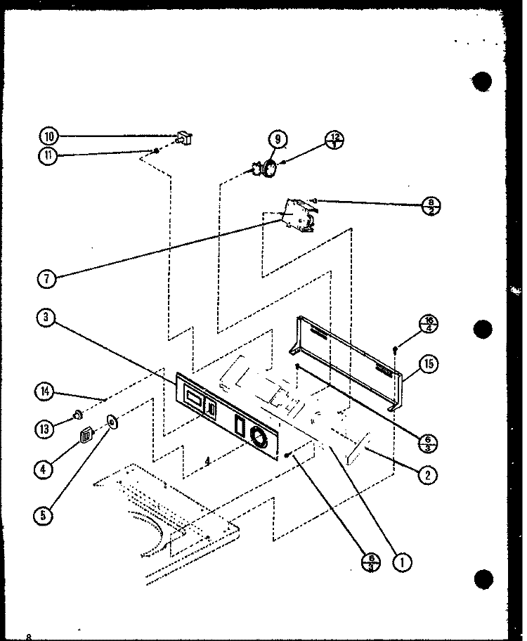 Page 2 Diagram and Parts List for LW2403 P7762127W W Amana Washer