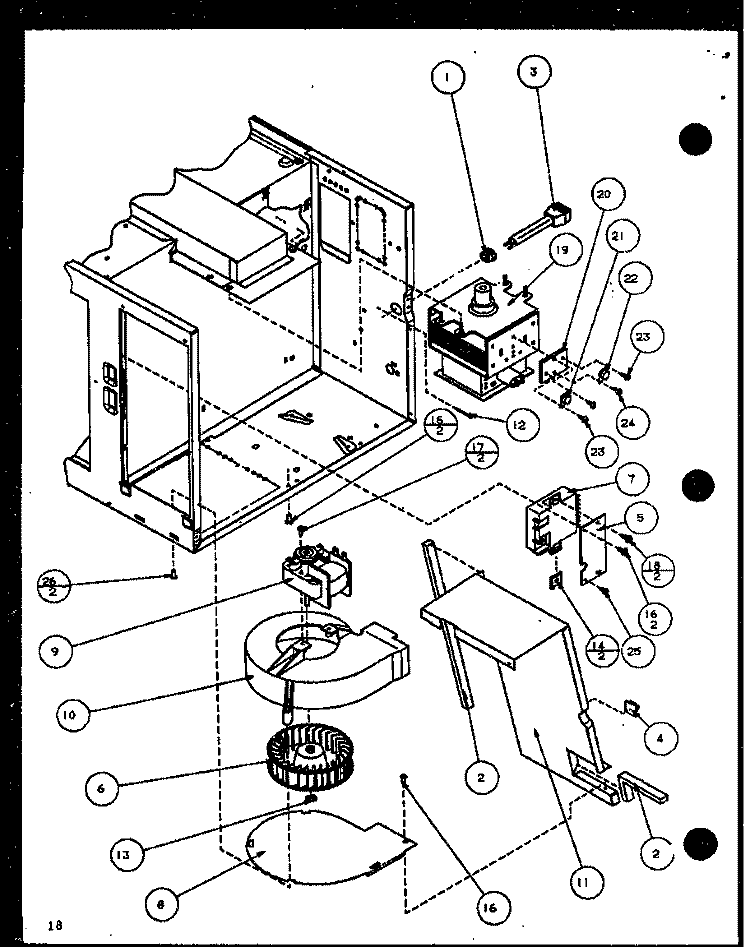 Page 8 Diagram and Parts List for RCS700DE P7787222M Amana Microwave