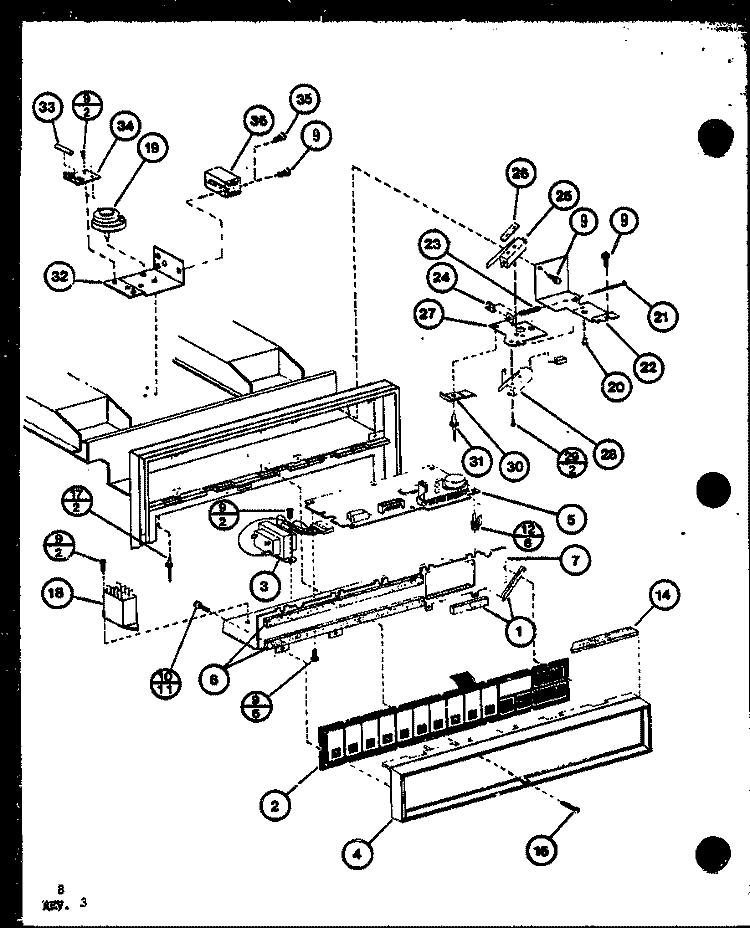Page 2 Diagram and Parts List for RC14SE P7688108M Amana Microwave
